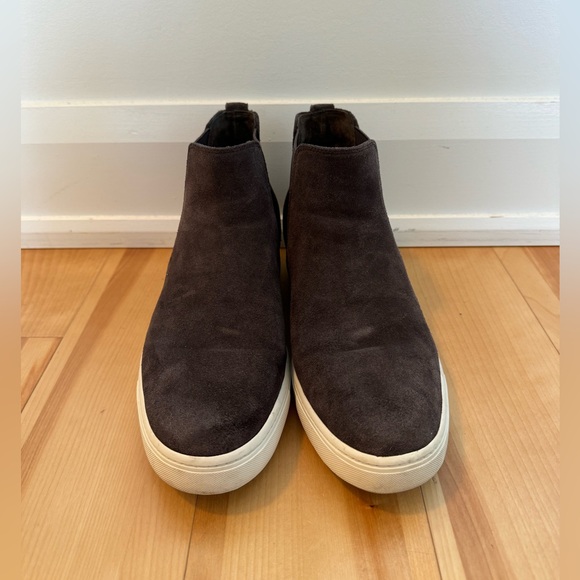 Vince Chocolate Suede Shoes - Picture 1 of 6